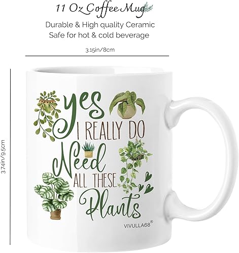 Miniatura 2 de Vivulla68 Regalos para los amantes de las plantas, taza de café de jardinería para mamá, papá, amante del jardín, regalos geniales y locos para