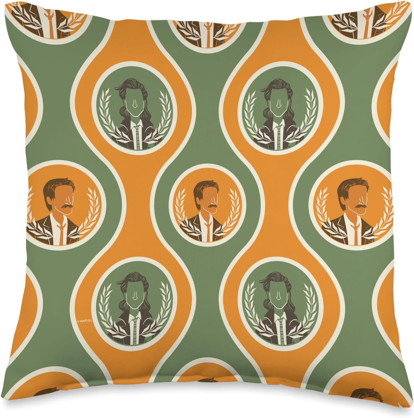 Marvel Loki and Mobius Print Throw Pillow