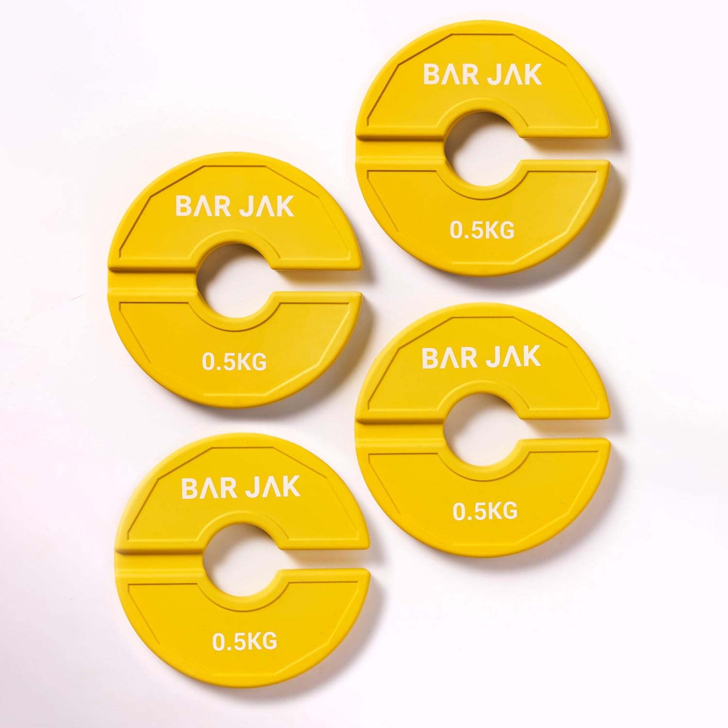 Bar Jak Micro Plates. 0.5 KG Dumbbell fractional Weight Plate, x4