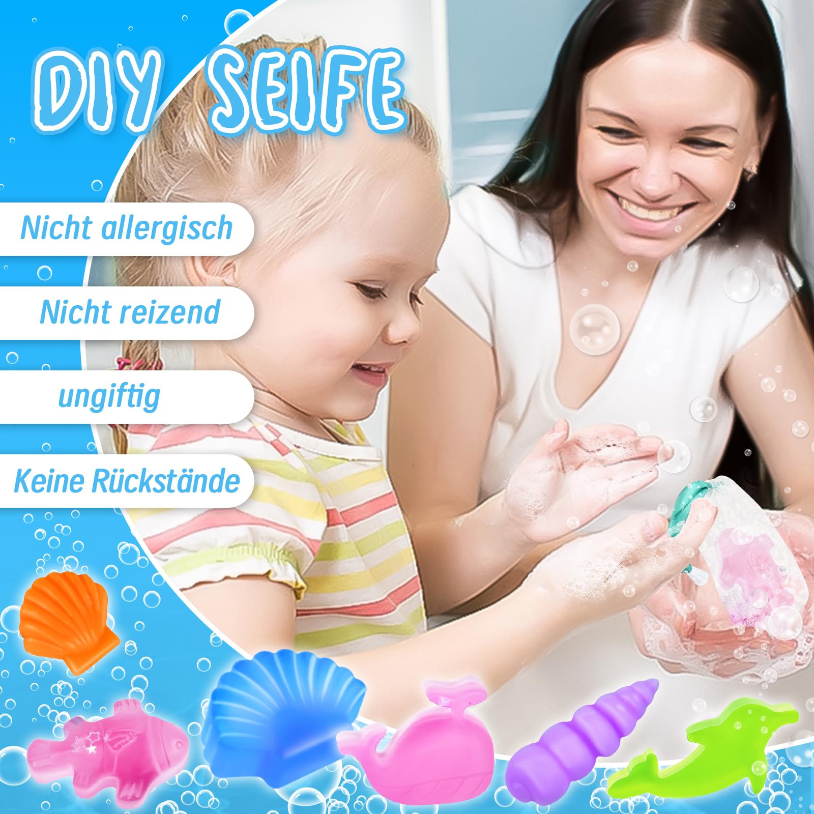 Kit Sapone Fai Da Te Per Bambini - Set Completo Con Stampini, Coloranti, Oli Essenziali - Attività Creativa E Educativa - Foto 4