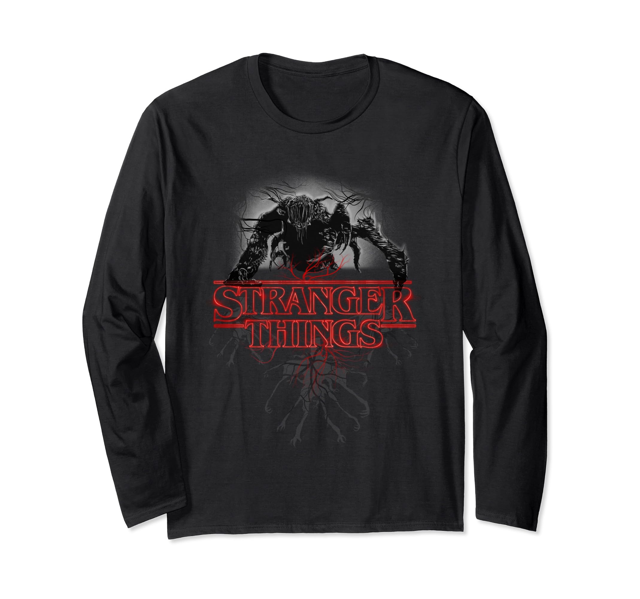 Stranger Things Demogorgon Glow Logo Long Sleeve T-Shirt