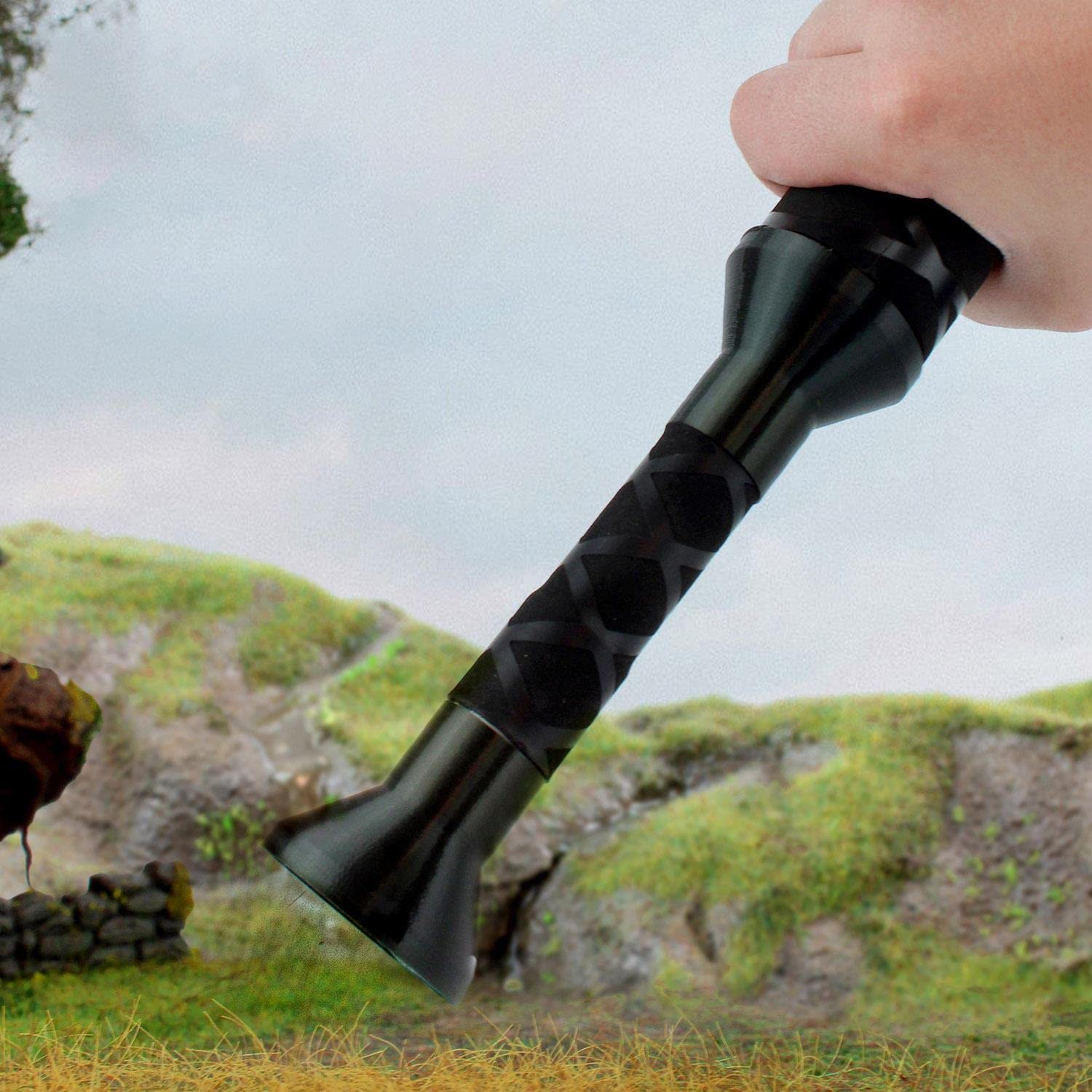 WWScenics Pro Grass Detailer Begrasungsgerät Starter Set - Modellbahn Modellbau Diorama Gelände Gerät Streugras Statische Grasfasern Flocke Landschaftsbau Geländebau
