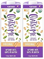 Vista 2 de Oatsome Leche de avena orgánica, caja de 1 litro, regular, 33.8 onzas líquidas (paquete de 1)