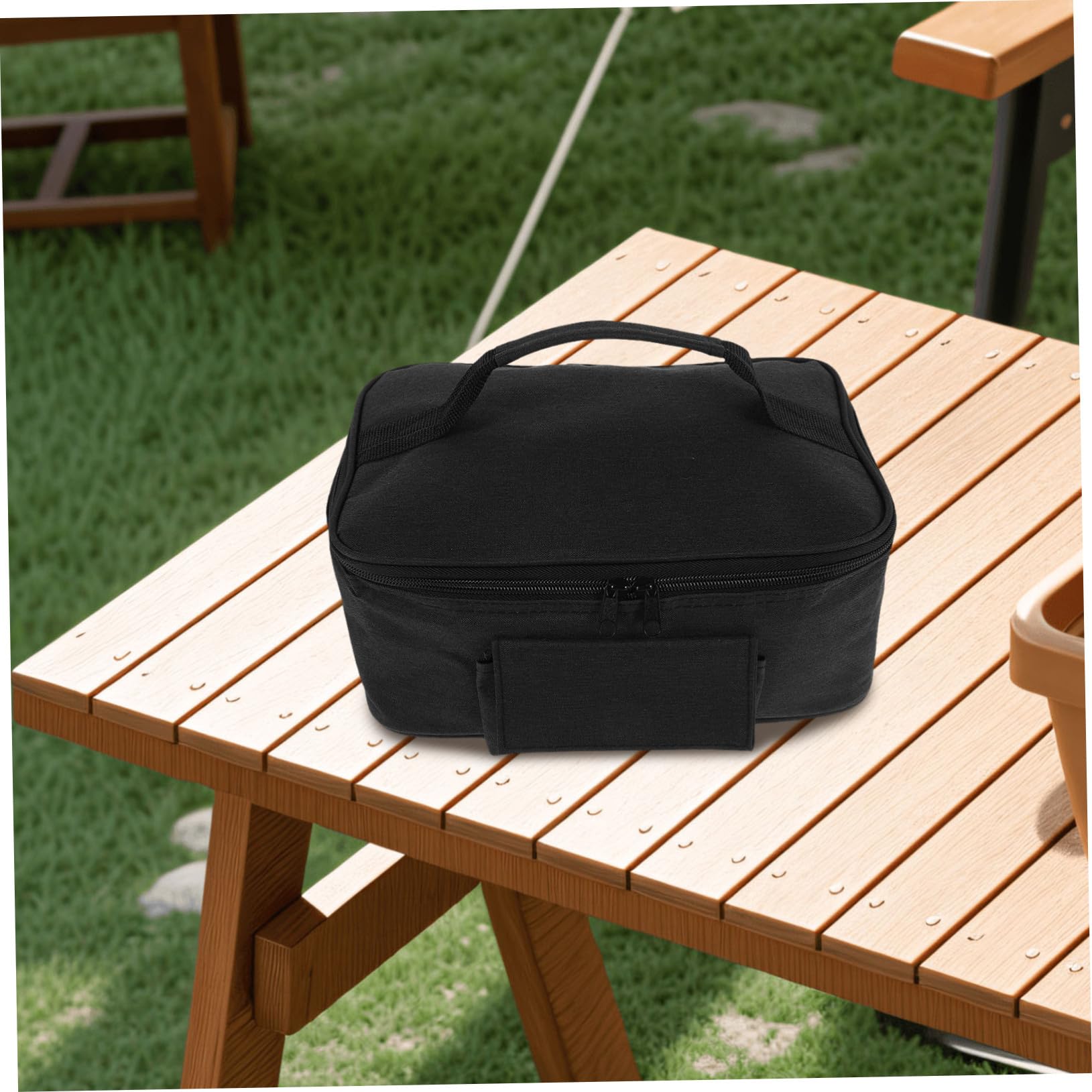 Bolsa Térmica para Alimentos de Coche 12v, Negra, Gran Capacidad