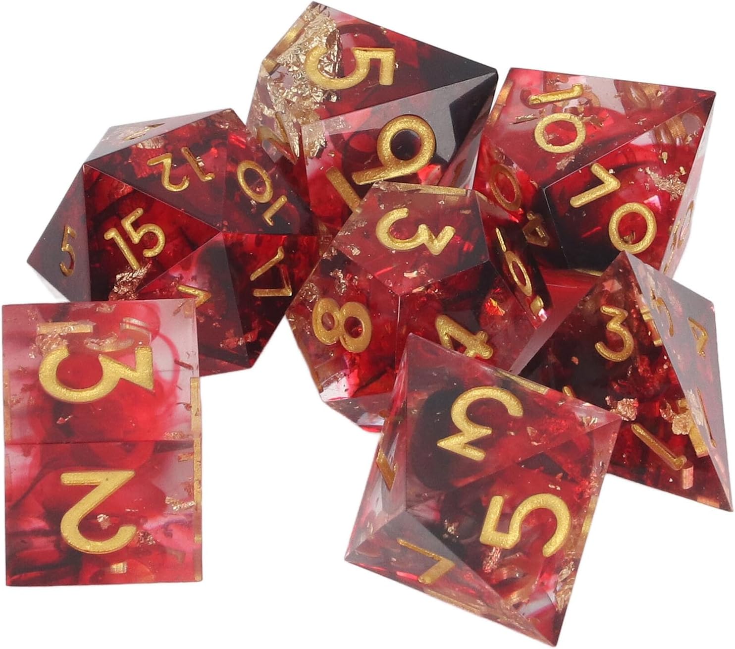7pcs DND Dice Set,Table Gaming Dice for Role Playing Table Games