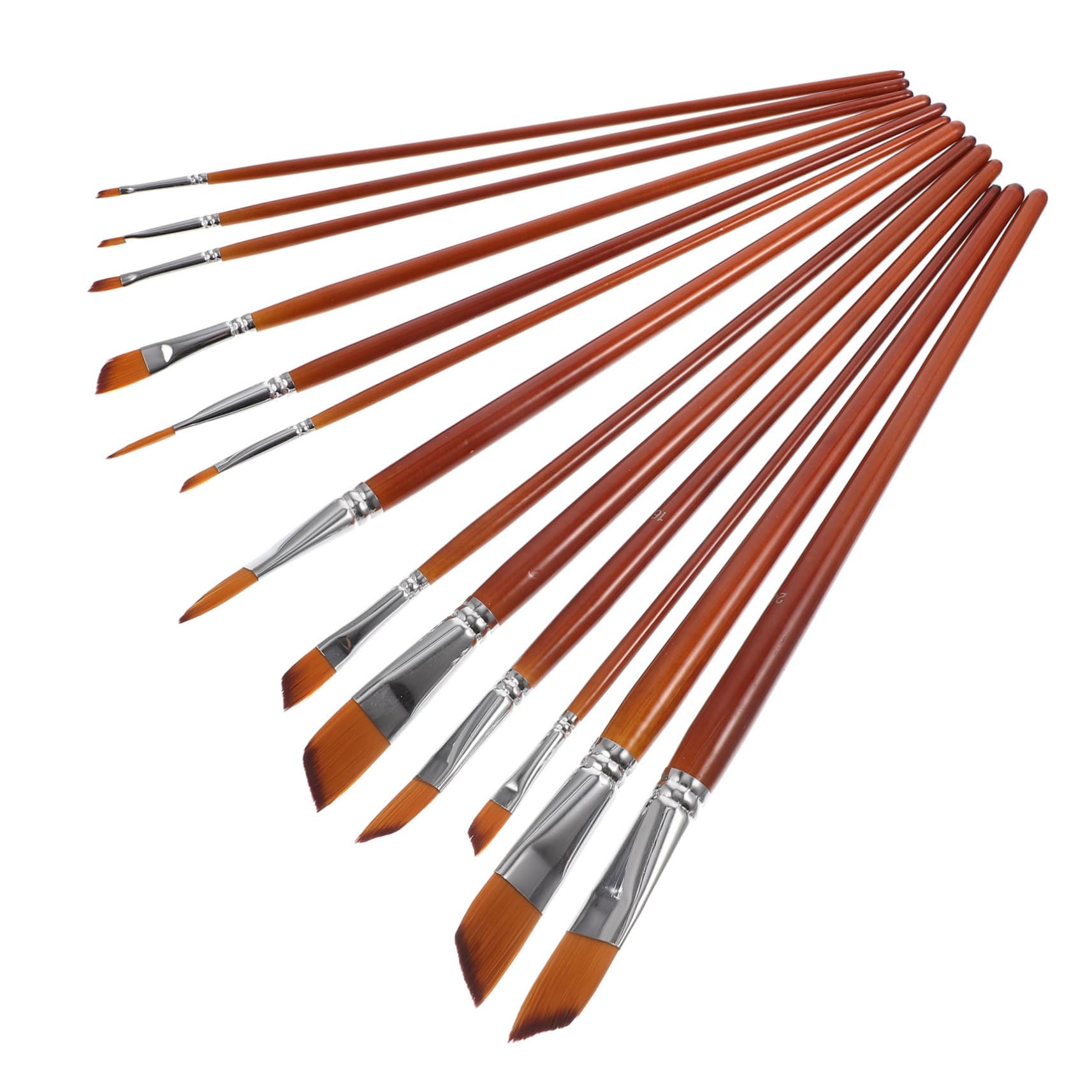 2 Set Di Pennelli Per Pittura Penne Riutilizzabili Set Di Pennelli in Nylon Per Dettagli Per Acrilico Arte Studenti 13 Pezzi*2