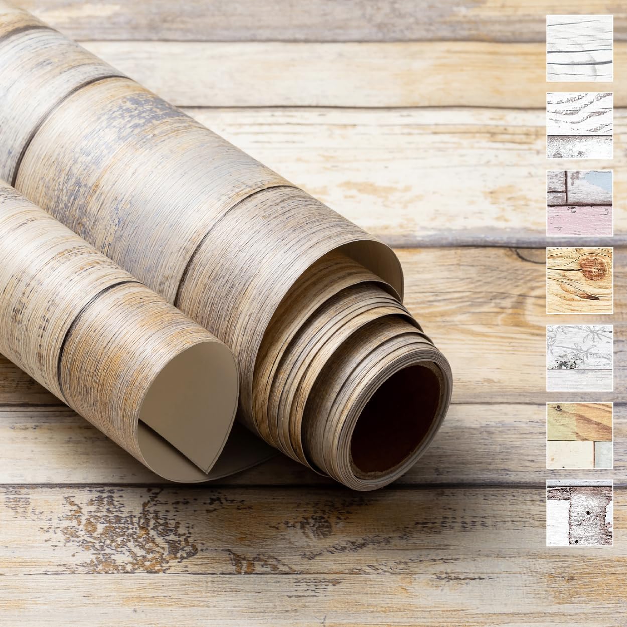 Wood Panel Peel and Stick Wallpaper (19.6" x 118", 2 Pack, Light