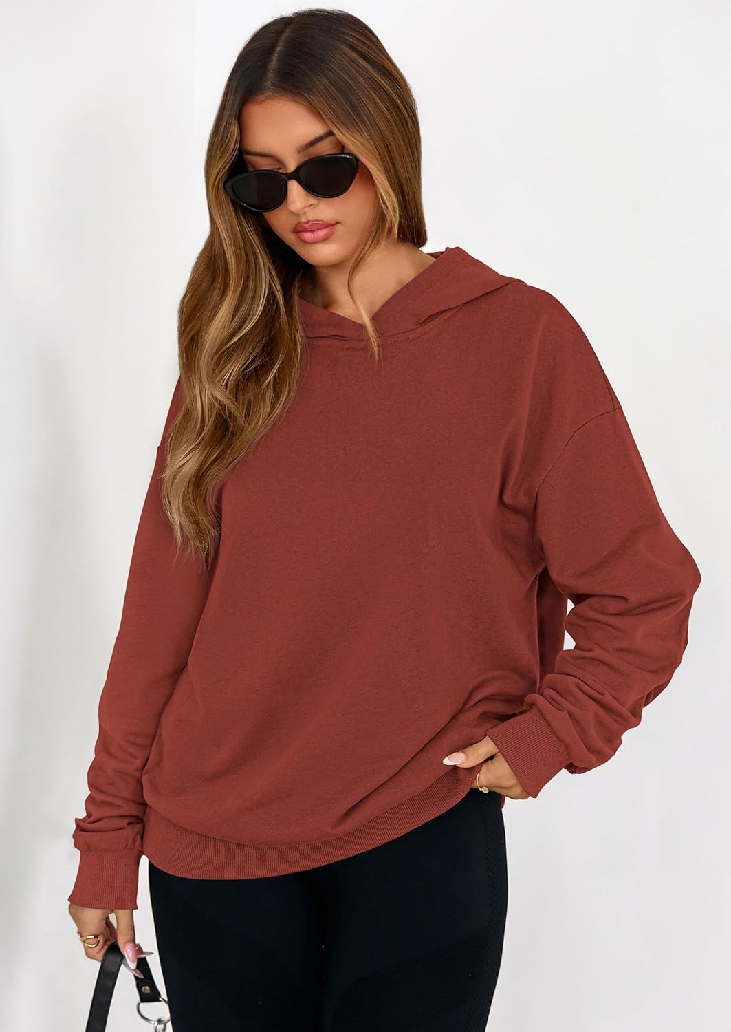 PRETTYGARDEN Hoodies for Women Oversized Pullover Sweatshirts Ruched Long Sleeve Casual Tops Spring Fall Fashion Y2K Clothes - Image 7