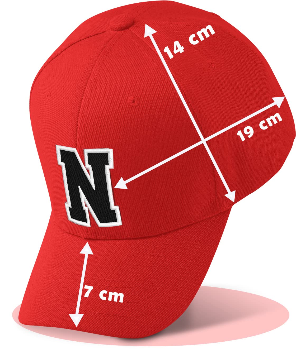 Image secondaire de Morefaz New Casquette de Baseball Cap Rouge Garçon Fille Enfants Chapeau Bonnet Unisexe A-Z Alphabet (E)