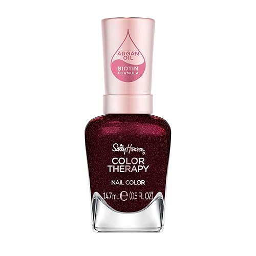 Miniatura 69 de Sally Hansen Nail Treatment Color Therapy Base Coat Infundido con aceite de argán Uñas saludables de larga duración, fortalecimiento y nutrición
