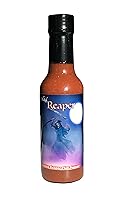 Vista 4 de Carolina Reaper Hot Salsa Wicked Reaper con 6 Chili Peppers World 's Hottest Peppers