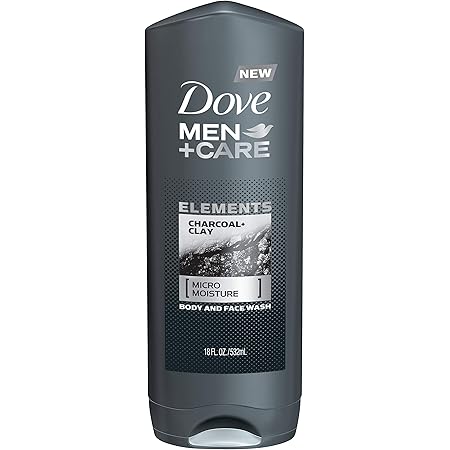 Dove Men+Care Elements Body Wash Charcoal+Clay 18 oz Effectively Washes Away Bacteria While Nourishing Your Skin