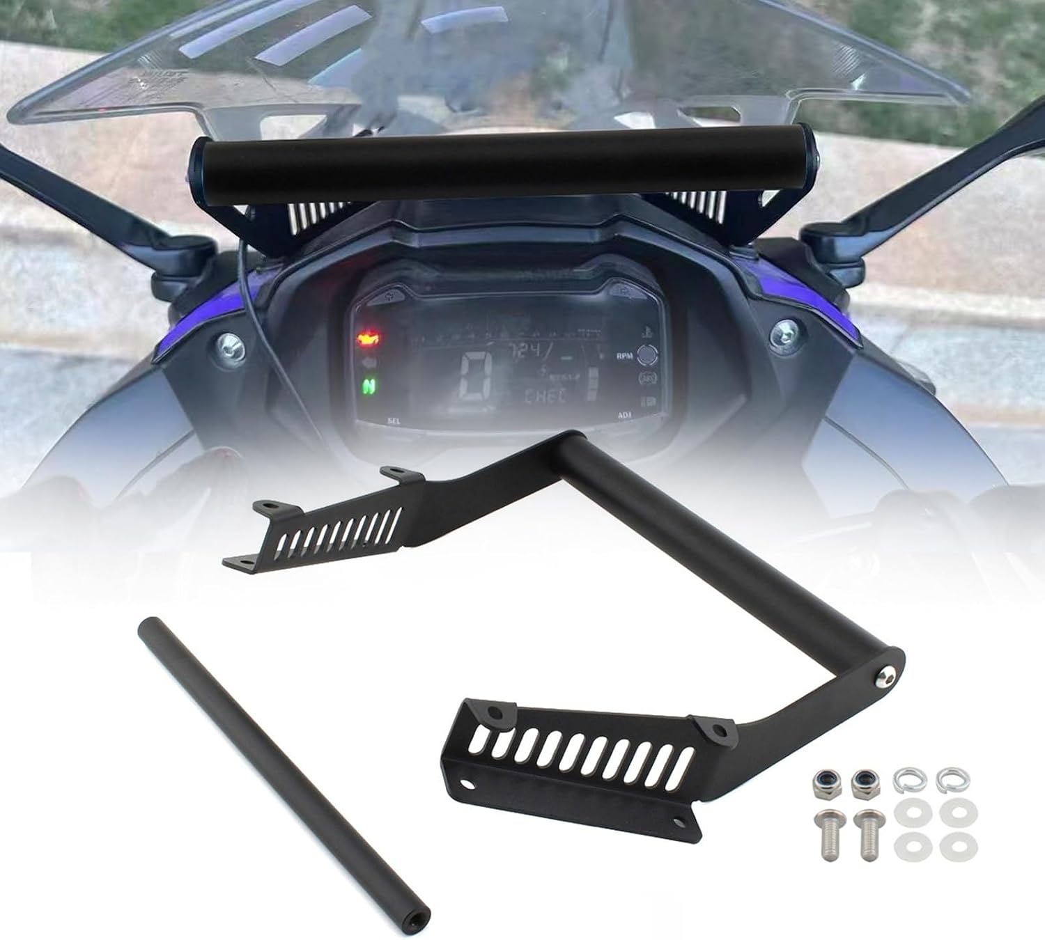 Motorcycle GPS Navigation Mount Phone Holder Extension Kit Compatible with Suzuki GSX250R GSX250RA ABS 2018-2026