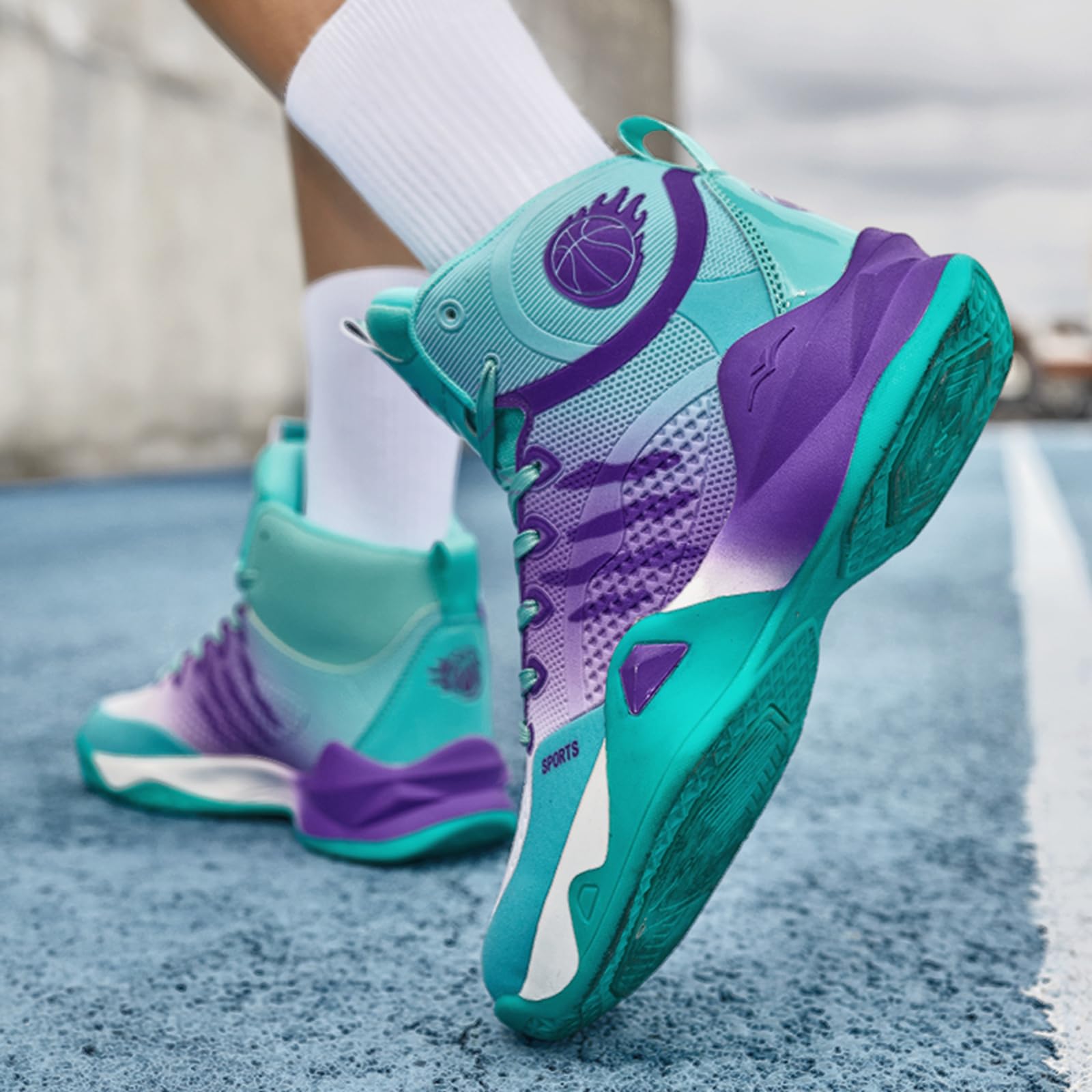 Zapatillas de Baloncesto Altas Hombre Transpirables Deportivas