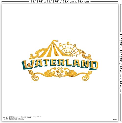 Miniatura 6 de Trends International Gallery Pops Disney Percy Jackson and the Olympians - Arte de pared gráfico Waterland, versión sin marco, 12 x 12 pulgadas,
