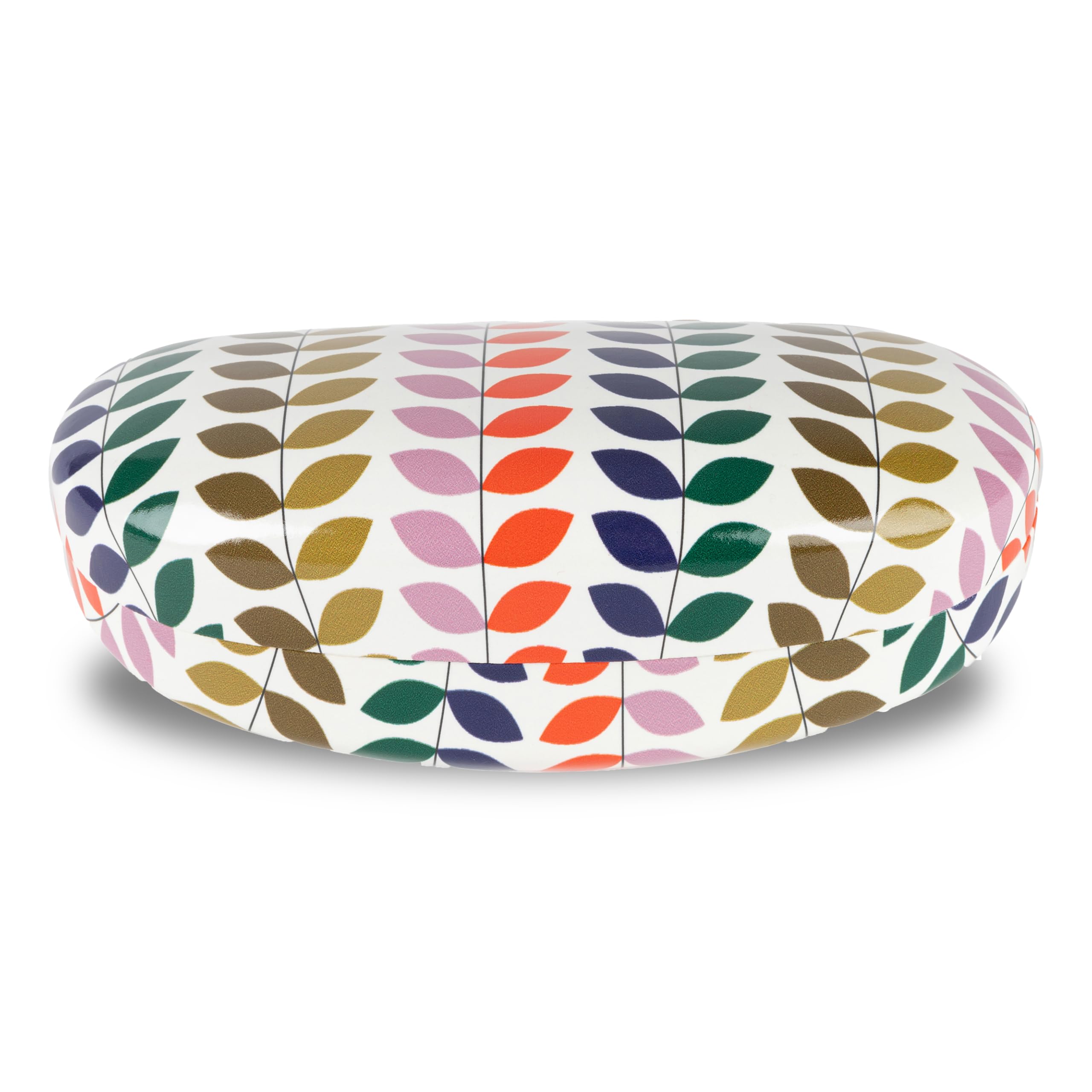 Lago Terra Women's Kaleidoscopic (Large) Geometric Leaf Print Hard Shell Sunglasses Case