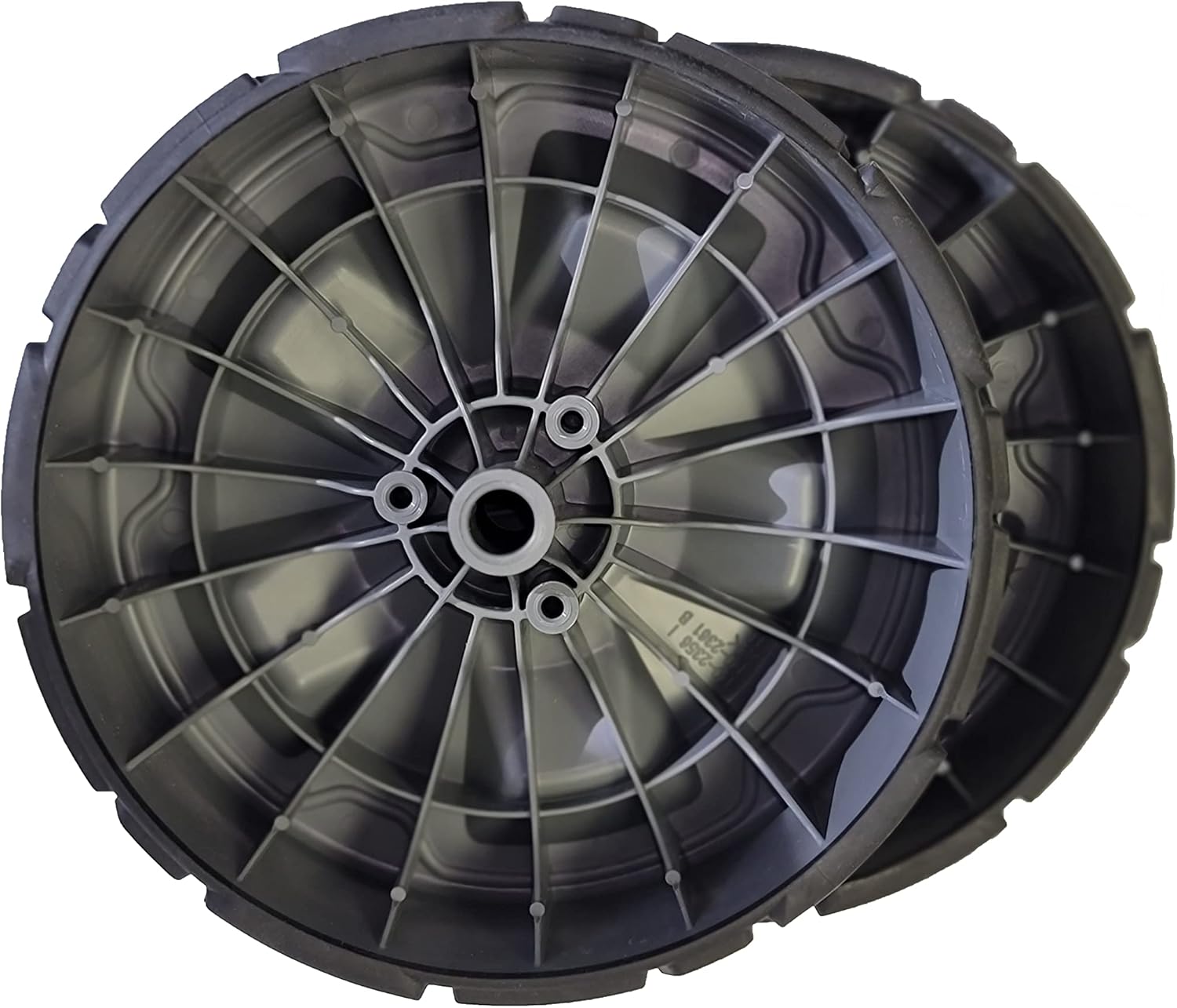 Toro Genuine OEM Wheel Kit for 22in Recycler Lawn Mowers Front And Rear Wheels 140-2355 140-2350 Fits Units 21462 21464 21465 21466 21466T 21468 21771 21772 21773 21864, Black/Gray