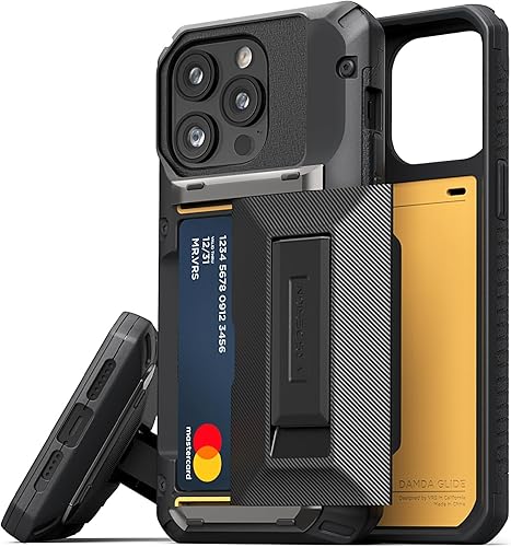 Miniatura 21 de VRS DESIGN Damda Glide - Funda híbrida para iPhone 13 Pro, ranura para tarjetas con soporte, funda funcional resistente compatible con iPhone 13 Pro