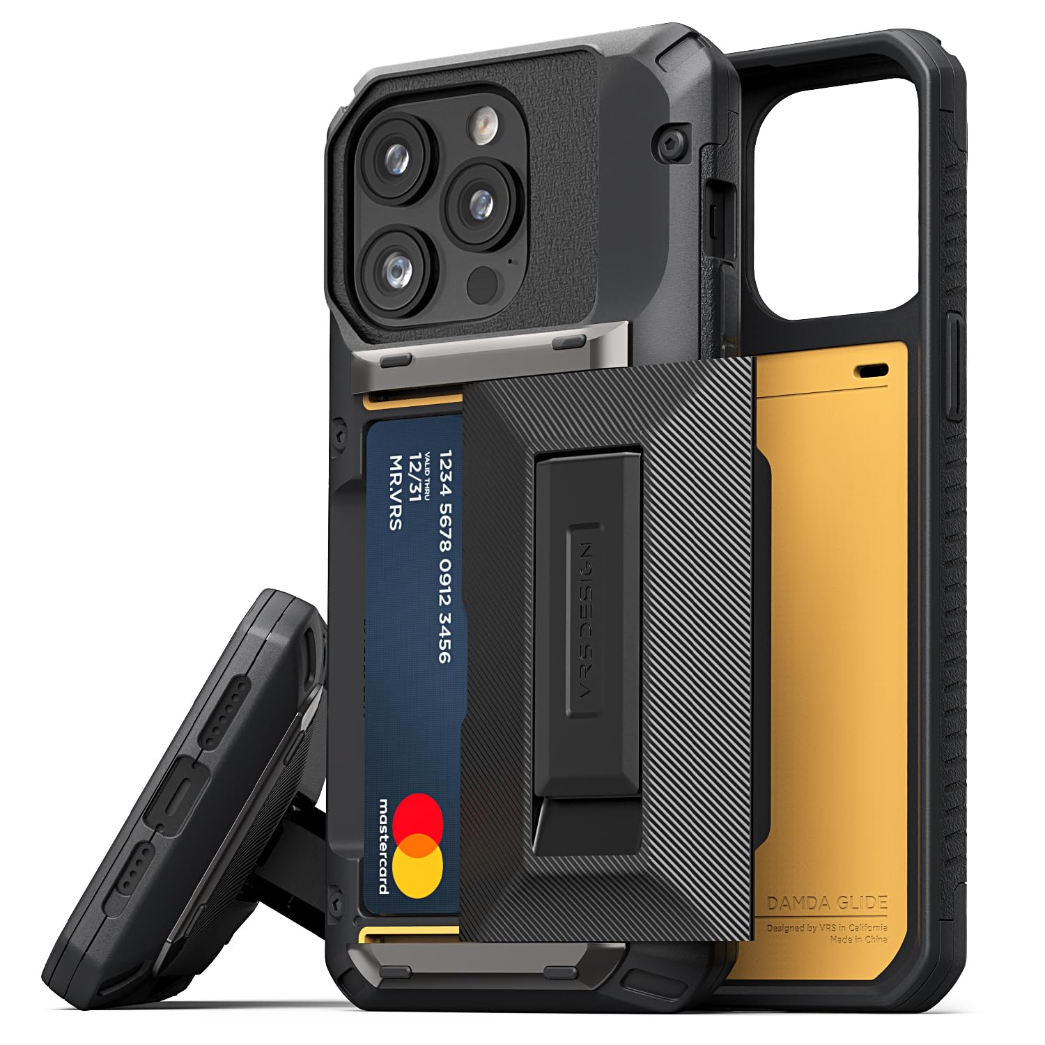 VRS DESIGN Damda Glide Hybrid para iPhone 14 Pro Max, funda funcional resistente compatible con iPhone 14 Pro Max (2022)