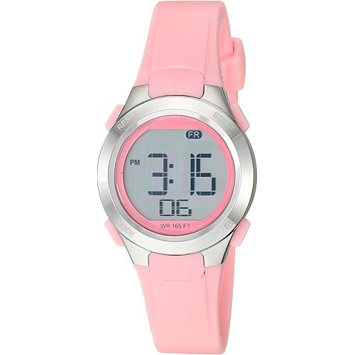 Amazon Essentials Women's Digital Chronograph Resin Strap Watch