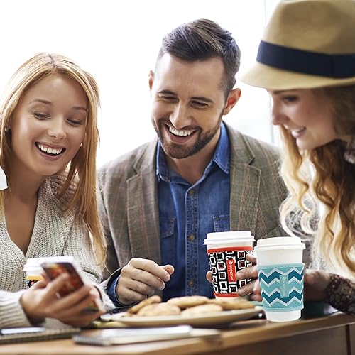 Miniatura 3 de WK IEASON Fundas aislantes reutilizables de neopreno para taza de café caliente y té, fundas reutilizables de 16 a 24 onzas para café Starbucks,
