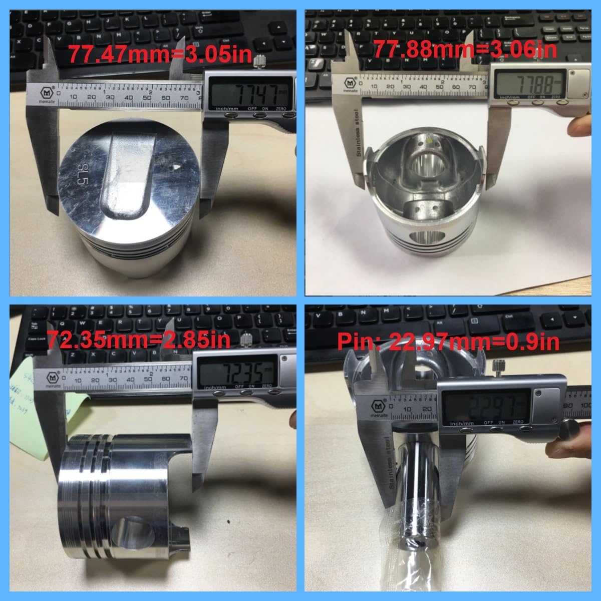 S3L Overhaul Rebuild Kit with Valve Kit fits for Mitsubishi S3L S3L2 S3L-2 Engine Loader MM25T MM30CR MM30T Excavator EB250 EB300 EB306 Engine Rebuild Repair Aftermarket Parts