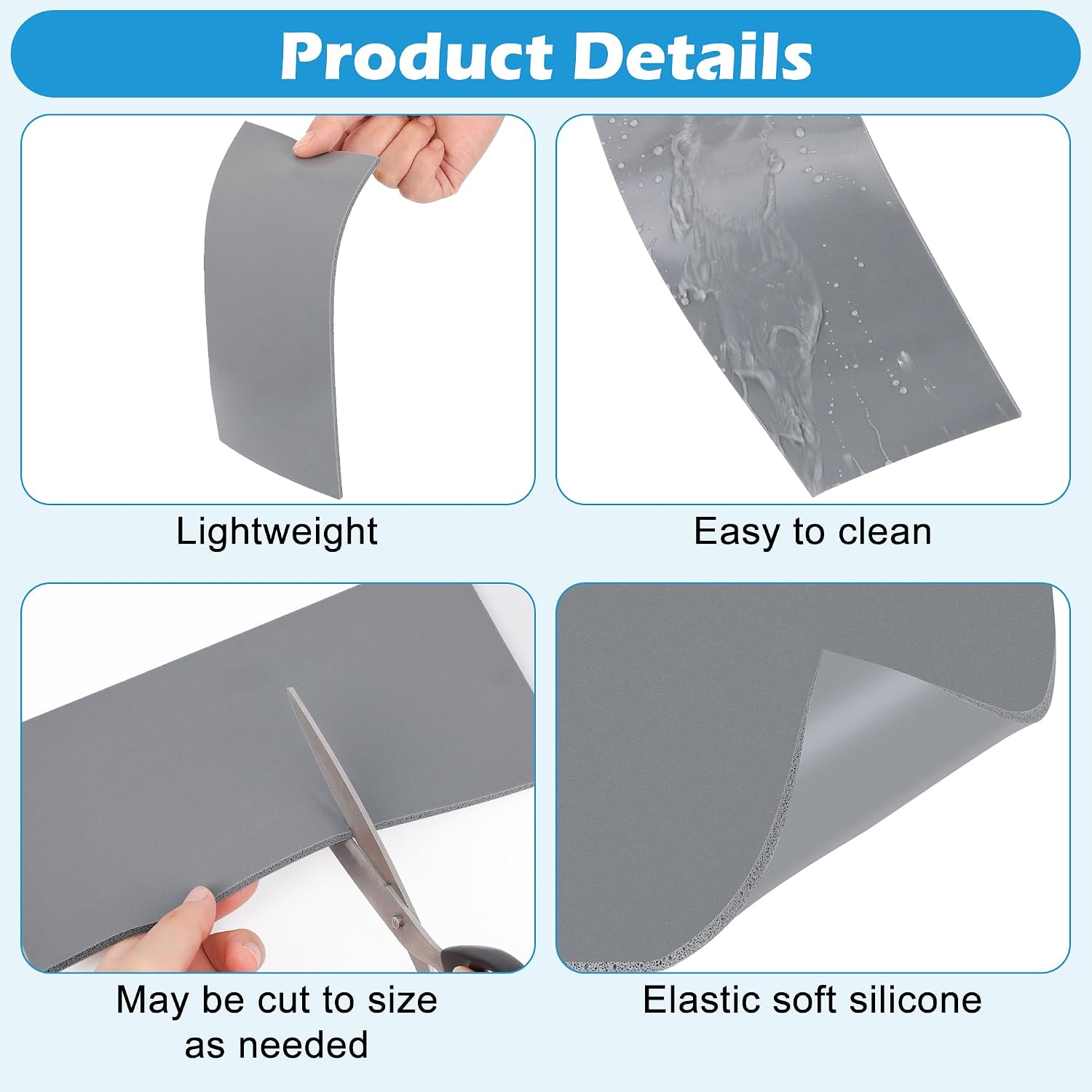 3Pcs Silicone Hat Heat Press Mat, 8" x 4" Foam Cover Pad for HTV Sublimation, 3 Thickness Hat Press Pads（1/8",2/8",3/8"） Suitable for DIY Small Business