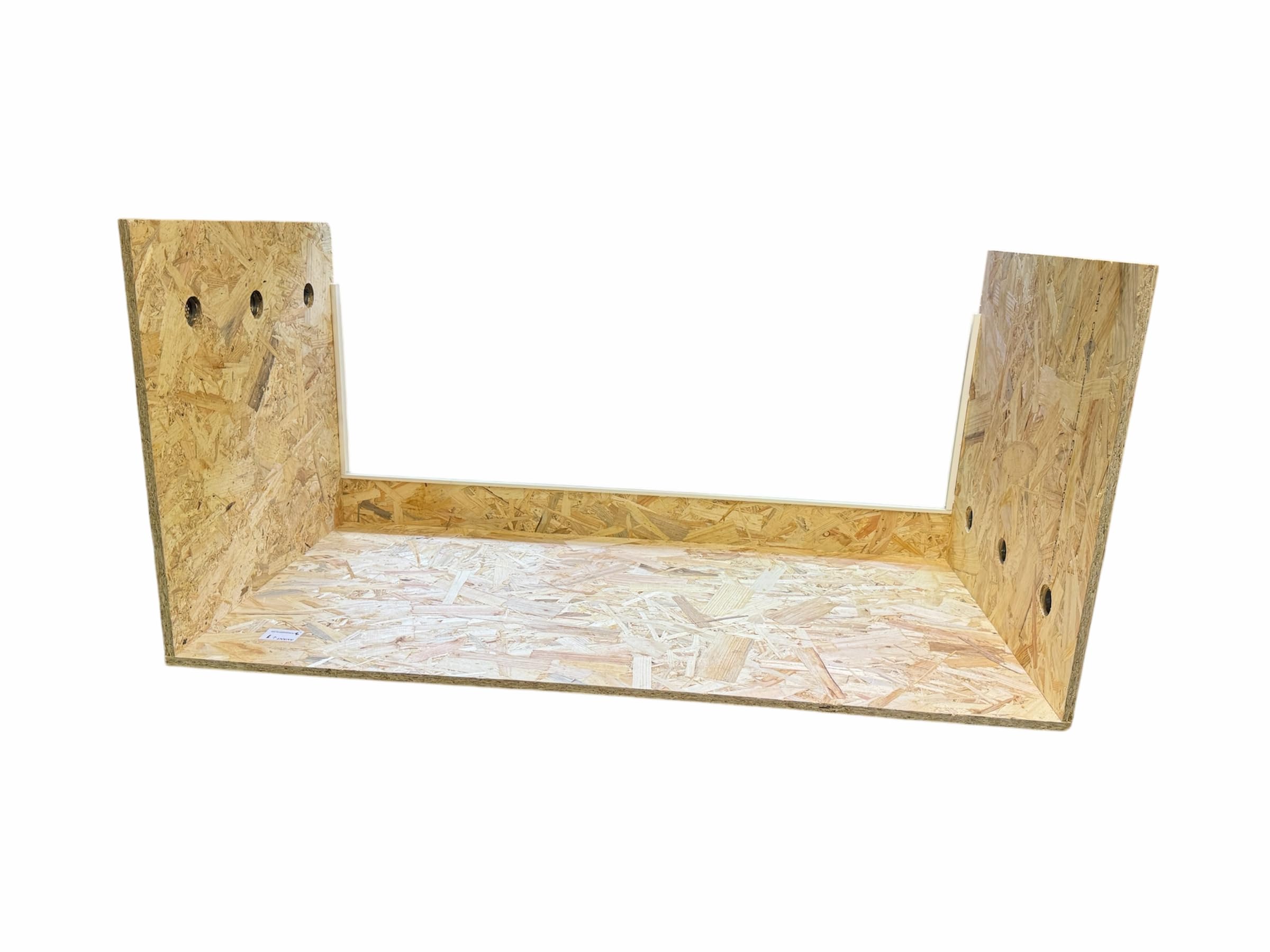 Terrarium OSB 3 120x60x60 cm en Bois pour Reptiles avec Vitres Coulissantes en Verre et Aérations en INOX