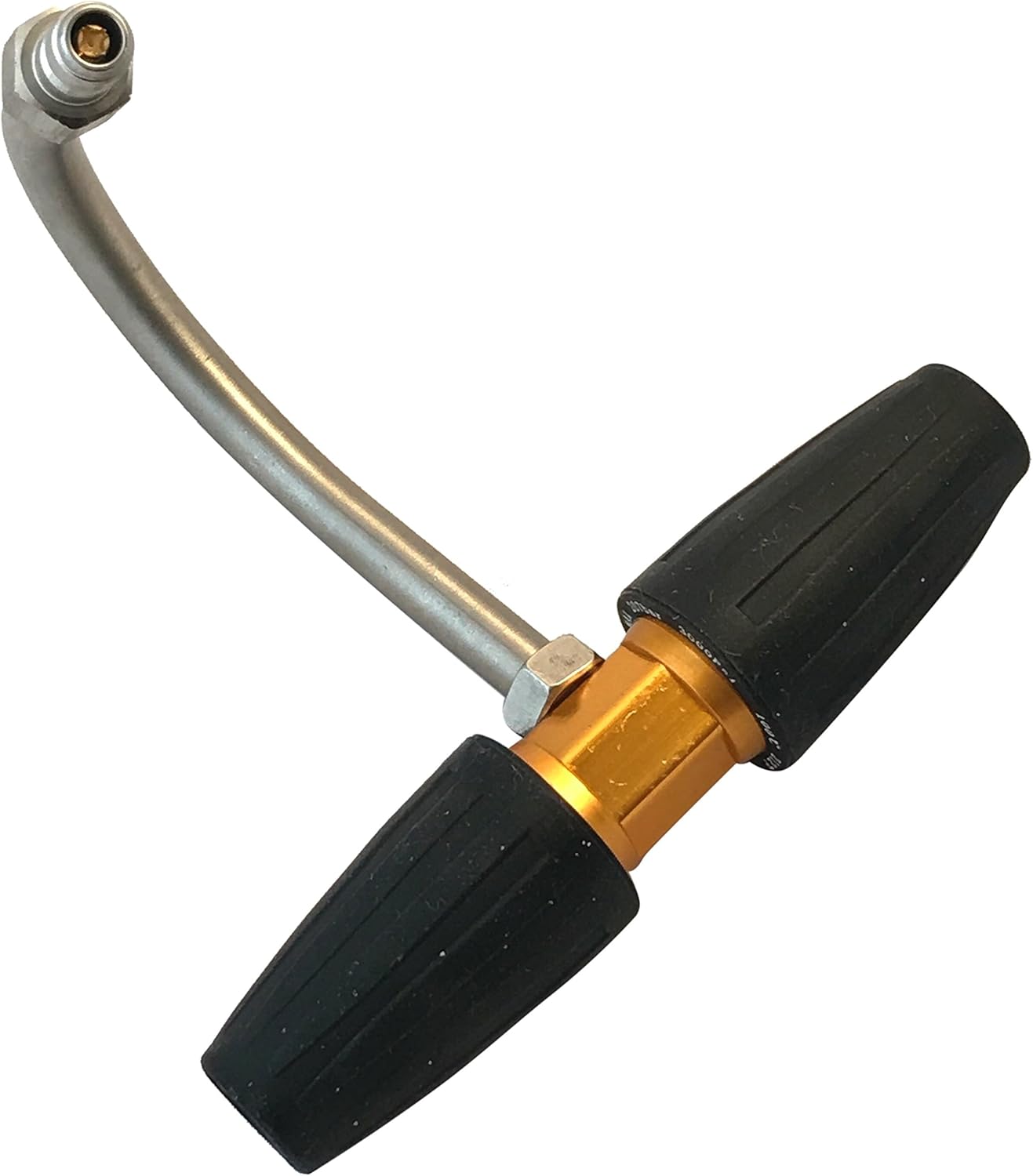 Pressure Washer Gutter Cleaning Attachment with Dual Turbo Nozzles, 1/4" Male Quick Connector, U-Bend Lance, Fits Pressure Washers Up to 3000 PSI