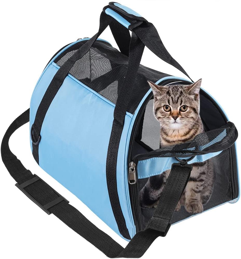 TAHNSTY Pet Carrier Bag, Cat Travel Portable Bag Home, Airline Approved Duffle Bags, for Little Dogs, Cats and Puppies, Small Animals…