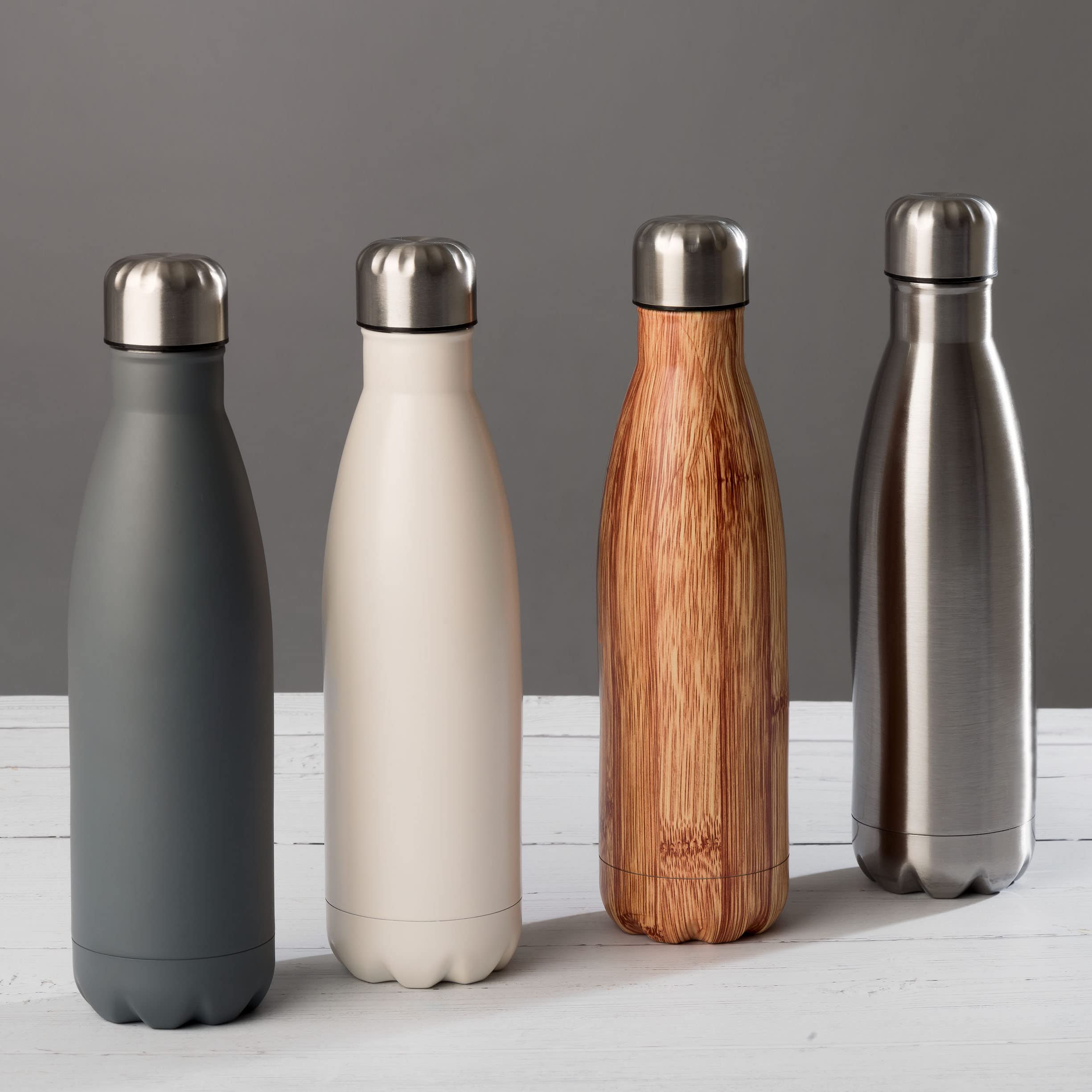 Botellas De Agua De Acero 350/500/750/1000ml Frasco De Vacío De Doble Pared Con Aislamiento