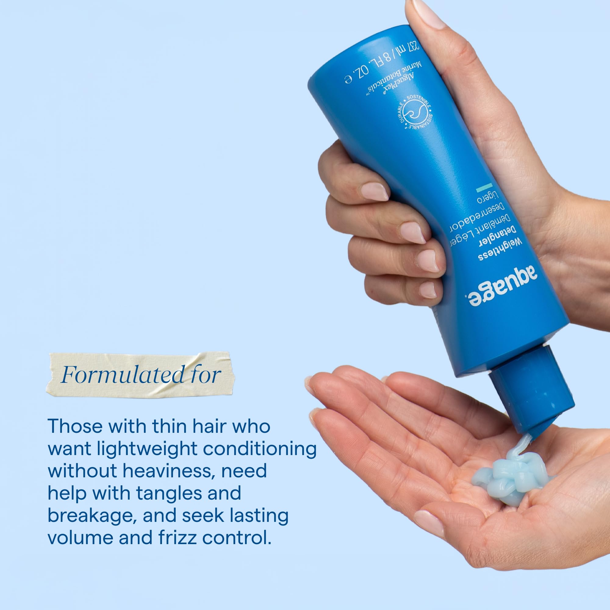 Aquage Weightless Detangler & Hydrating Conditioner, 8 fl oz