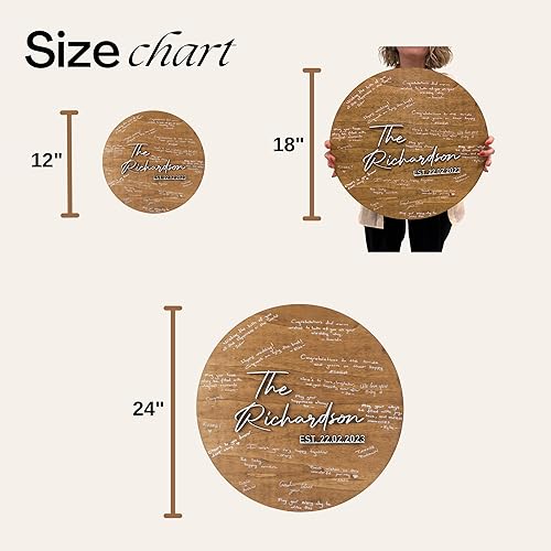 Miniatura 3 de Custom Wood Name and Welcome Sign, Personalized Gifts, Realistic Tree Slice Appearance Printed on MDF,