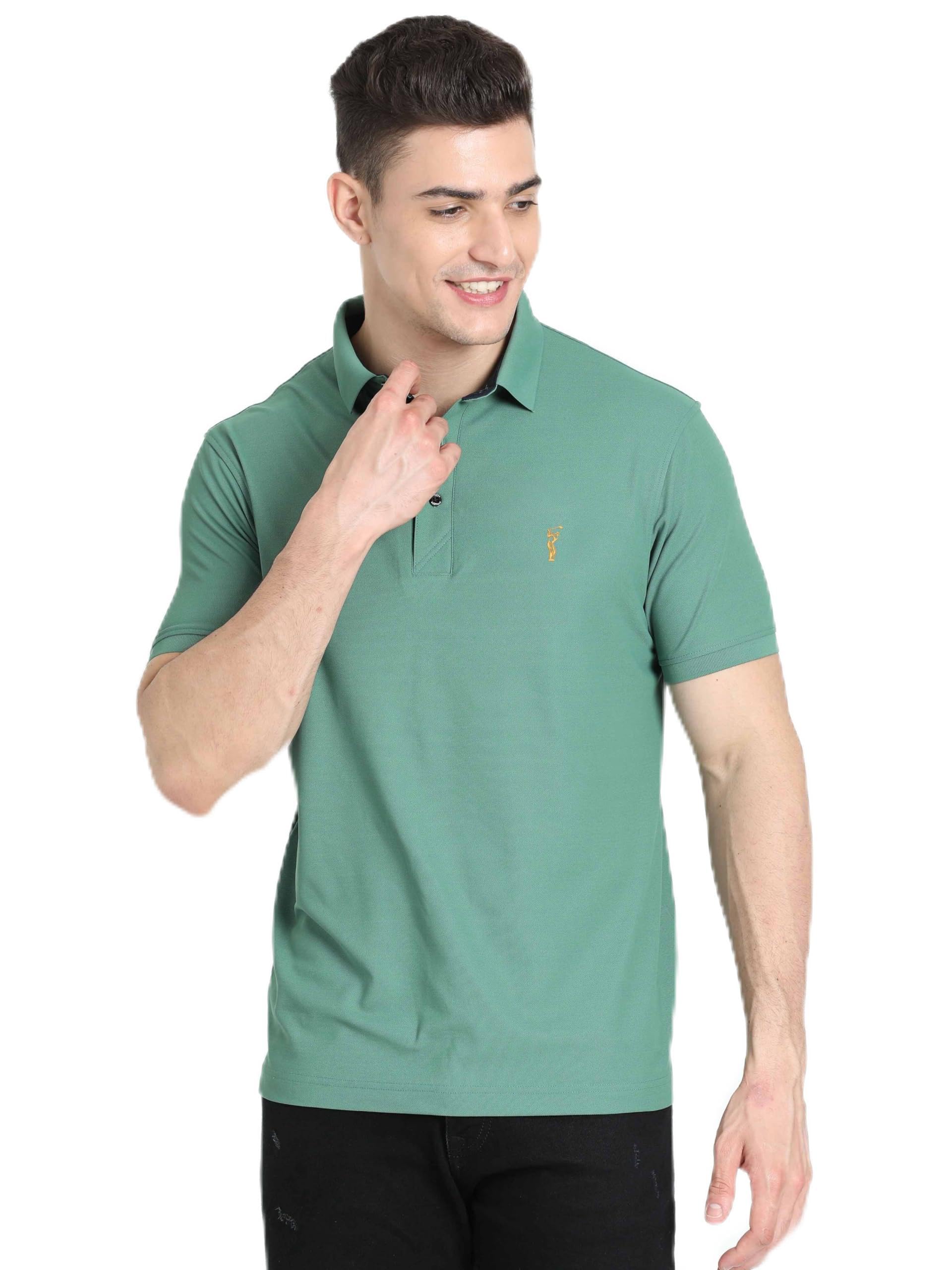 STELLERS Men's Premium Polo T-Shirt |Feather Touch Feel |Regular Fit| Odour Resistant| Anti-Static| Wrinkle Free | Quick Dry | Stretchable | Lightweight | Sweat-Proof