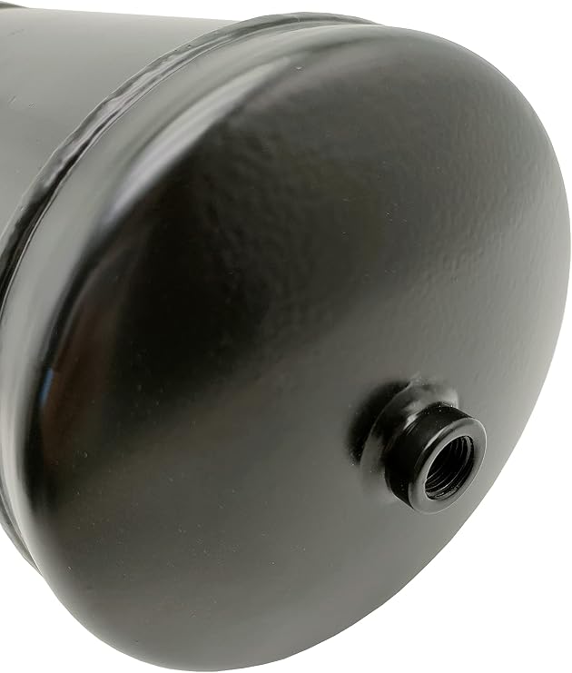 Small Air Tank Air Reservoir Tank with 4 pieces 1/4 Inch NPT Air Ports, 1 Gallon Capacity
