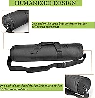 Vista 8 de BLIRITEL Funda de transporte para trípode de 31.5 pulgadas, bolsa de trípode acolchada resistente con correa para el hombro para soporte ligero
