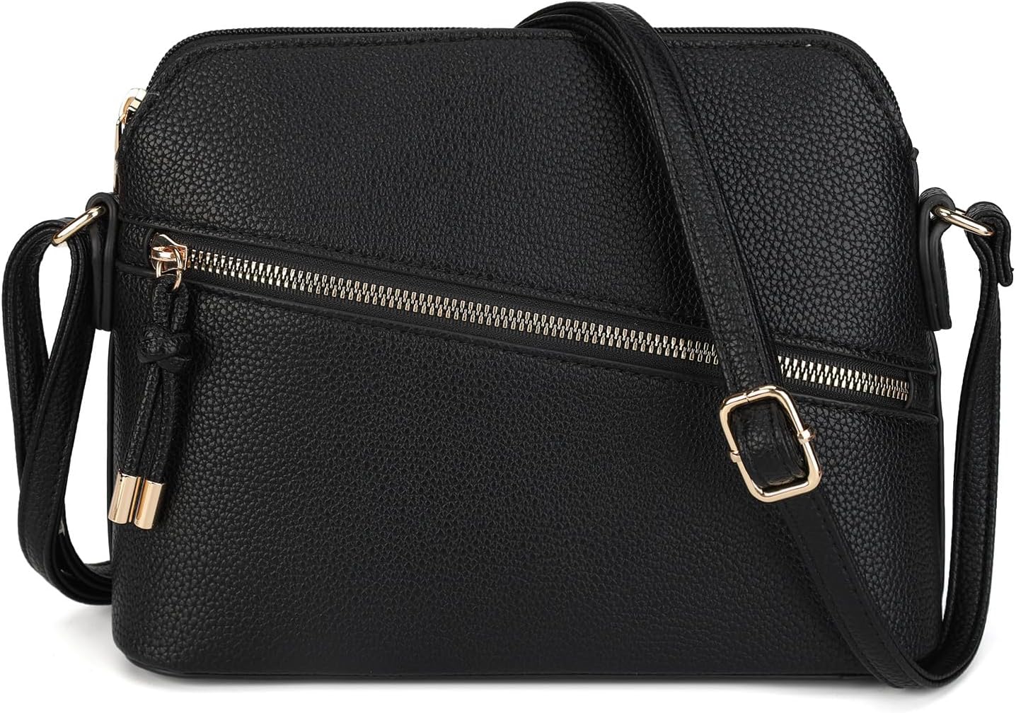 AFKOMST Small Crossbody Purse for Women Vegan Leather Everyday Bag and Dome Medium Satchel Handbag with Large Capacity | Fit Pad mini, A5 Notebook, Long Wallet, Spacious Room