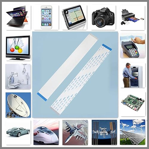 Miniatura 5 de Lovelysp-Cable plano flexible de 40 pines de 0.020 in de paso de 5.906 in FPC FFC Cable de cinta flexible B Tipo-4pcs