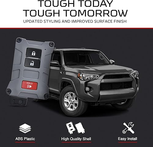Miniatura 3 de AJT DESIGN Funda de repuesto para llavero Toyota Tacoma, Tundra, 4Runner V1 - Hecho a medida en Estados Unidos (color cemento)