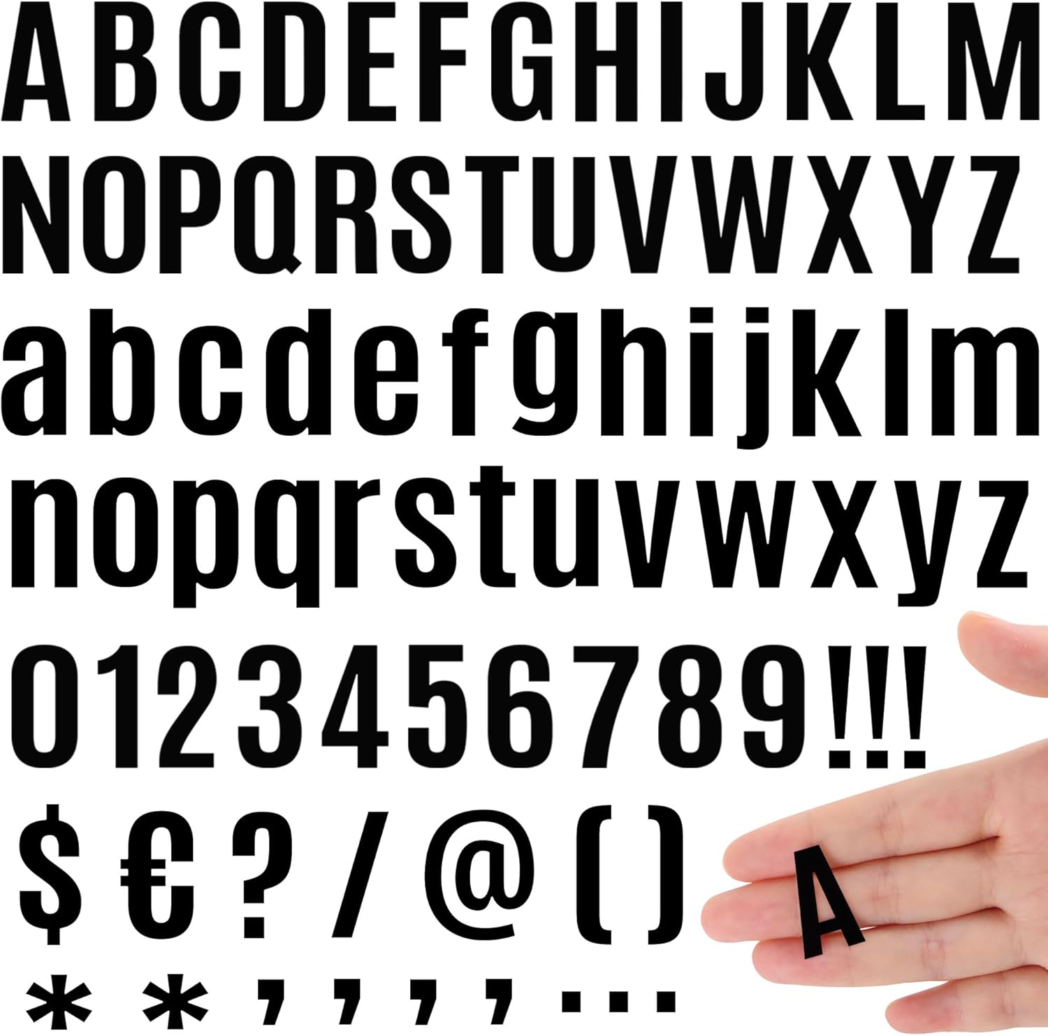 441 PCS 42 Sheets Letter Stickers Large Mailbox Numbers and Letters Self Adhesive Vinyl Waterproof Alphabet Number Stickers for Mailbox House Address,Crafts,Car, Poster,Classroom Decor(4 Inch,White)