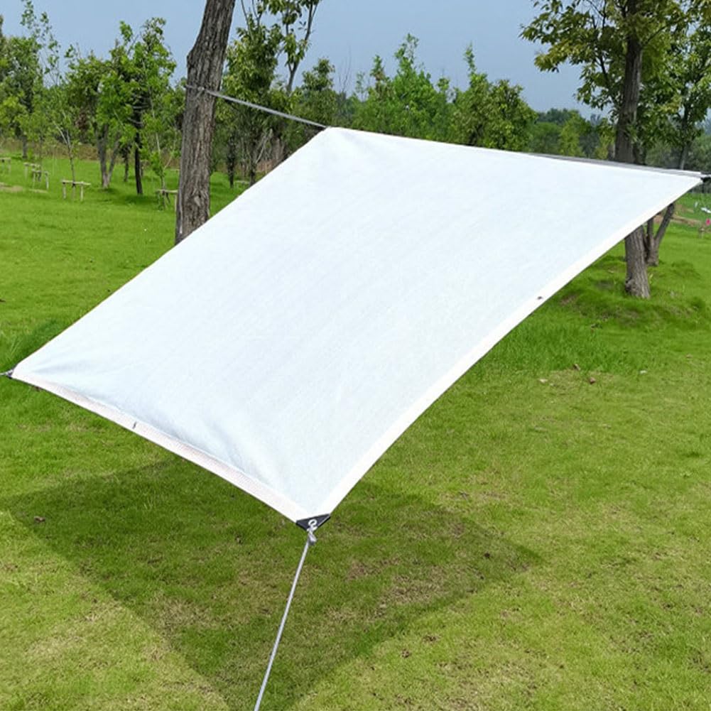 90 % Rasur für Garten, Sonnenschutz, 2 x 2,5 m, 4 x 6 m, 5 x 8 m, 6,5 x 12 m, 8 x 15 m, mit Ösen, ideal für Gewächshaus, Terrasse, Außenbereich
