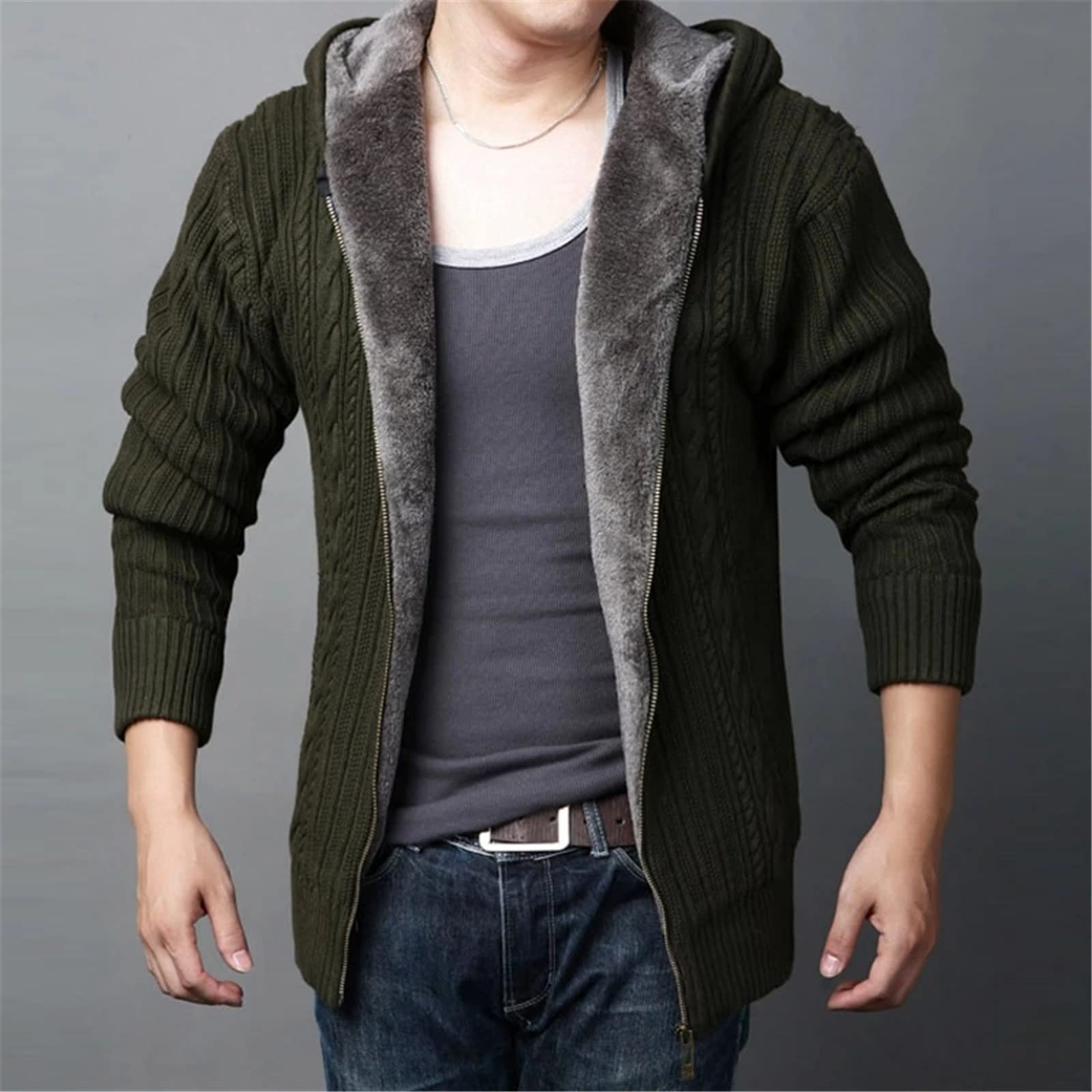 ジャケット メンズ フード付き 裏起毛 ジップ 新しいメンズ