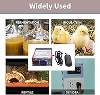 Vista 5 de 3028 Control de temperatura 12V/24V/110V/220V Pantalla digital Medidor de temperatura y humedad con sensor integrado (12V)