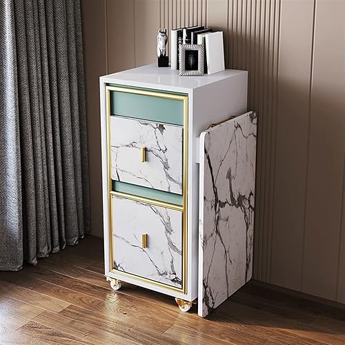 Miniatura 5 de RHSH Mesa plegable de lujo para escritorio con ruedas multifuncional telescópica de una sola pieza para escritorio silla ocultable mesa de estudio