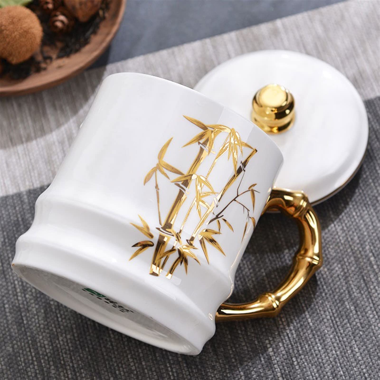Kubki 650 ml filiżanka do herbaty z pokrywką duża pojemność porcelana kostna filiżanka do kawy śniadanie kubek na mleko prezent dla przyjaciół kubek do herbaty mlecznej