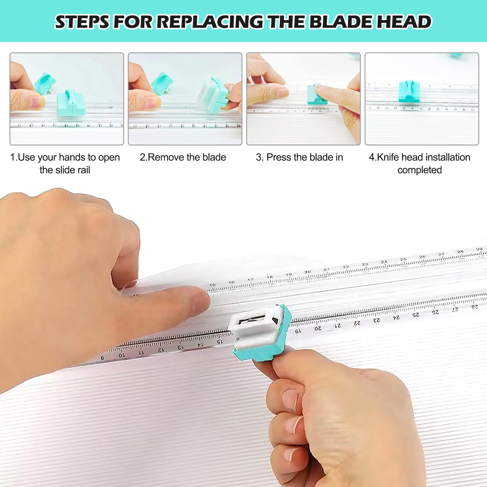 Coupe-Papier Et Tableau De Bord 2 En 1, Massicot A4 Avec Fonction Pliage, Coupe Papier, Coupeur Guillotine Portable, Planche De Taille Et De Découpe Pour Faisant Du Scrapbooking, Bureau