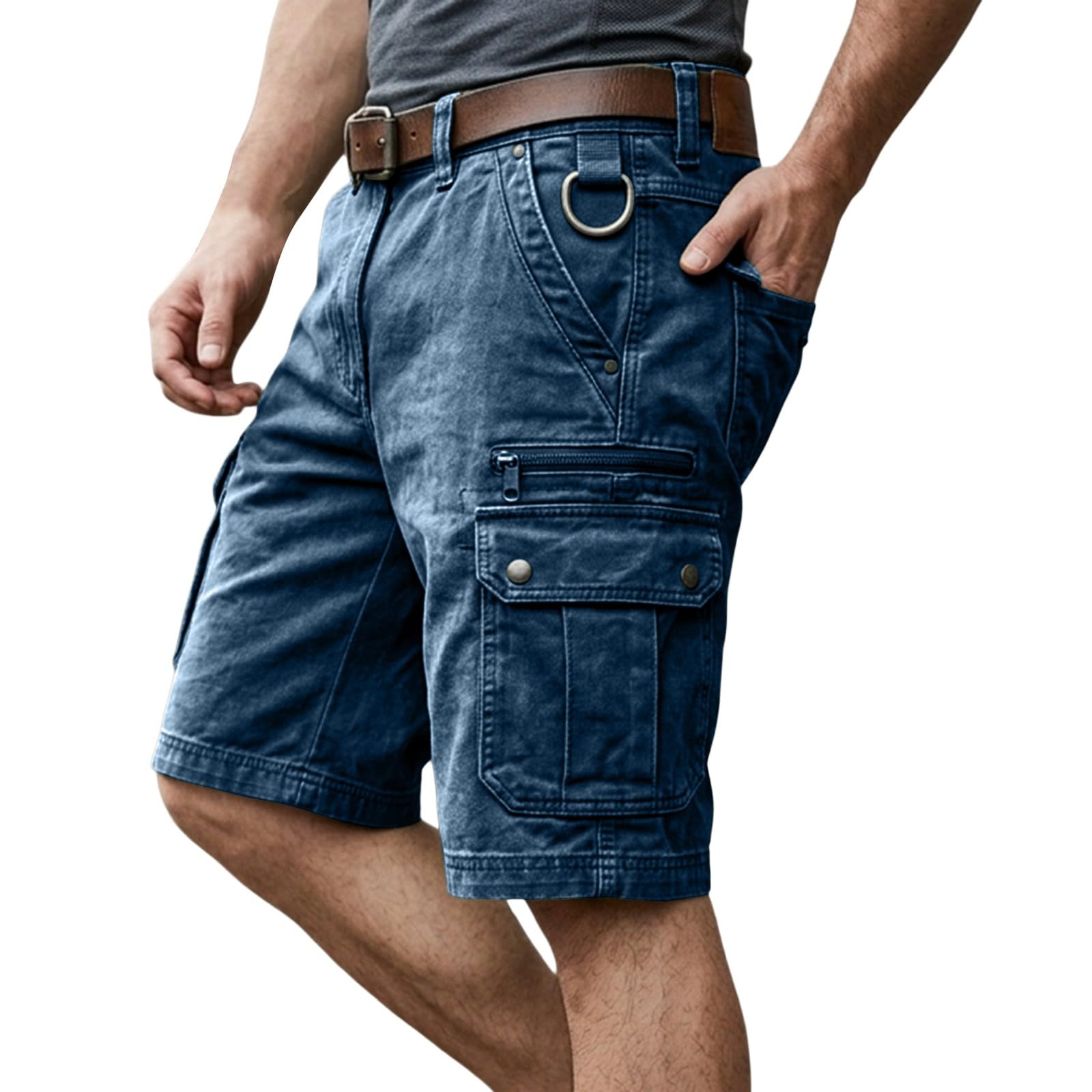 Short de travail cargo pour homme, short de randonnée avec plusieurs poches