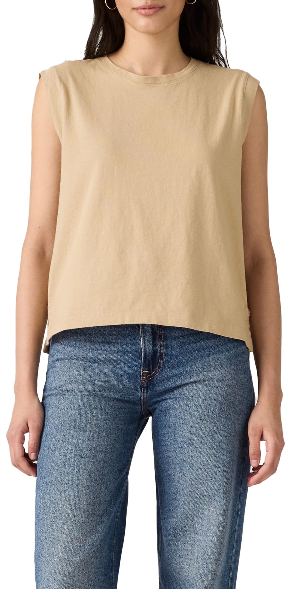 Levi's Women's Boxy Tank Top, Safari, S