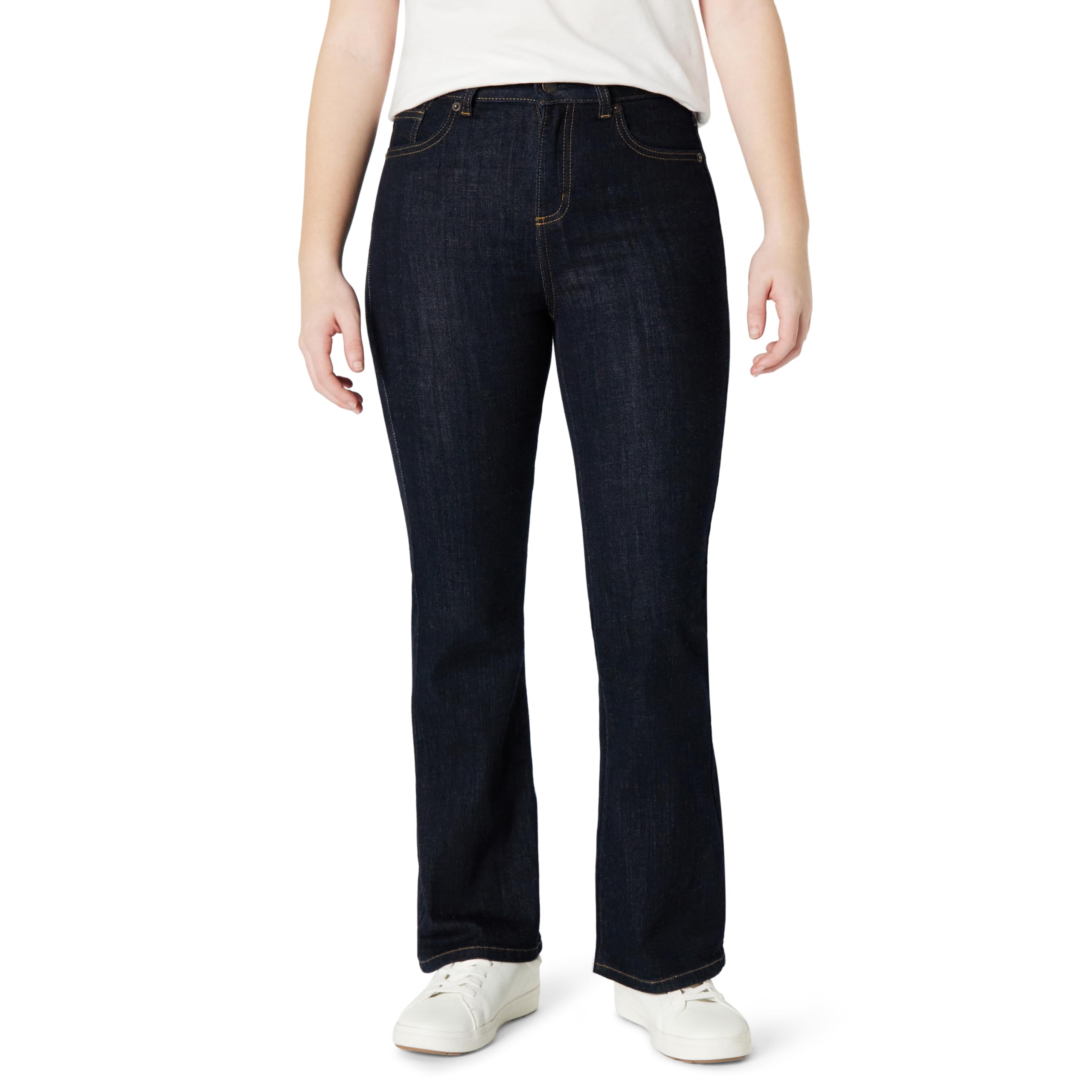 Amazon Essentials Mädchen Schlagjeans mit Hohem Stretchanteil und Hohem Bund
