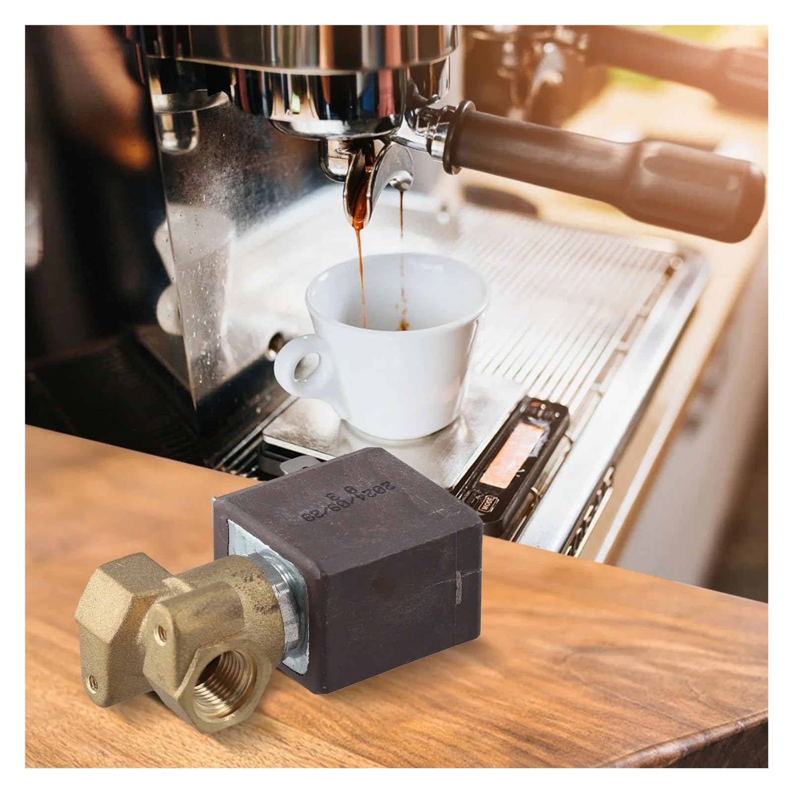 Elettrovalvola a due/tre vie 230V 50Hz for macchina da caffè vapore acqua calda elettrodomestici da cucina parti della macchina for il caffè(Three-way 1.5MPa)